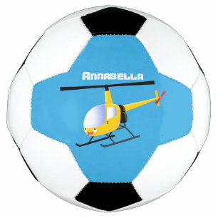 Bola De Futebol Helicóptero de animação amarelo giro