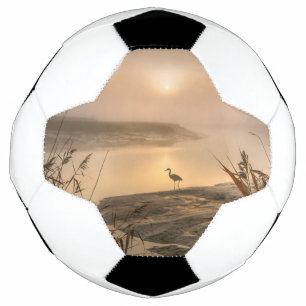 Bola De Futebol Heron Heaven - Paisagem no lago
