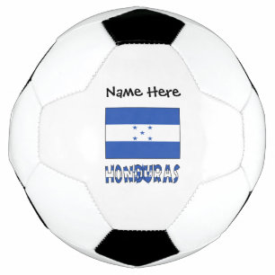 Bola De Futebol Honduras e Sinalizador hondurenho com seu nome Fut