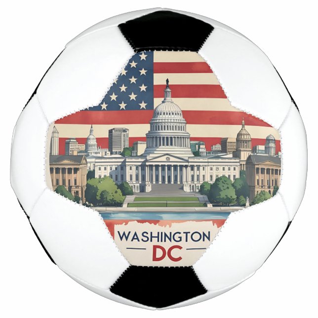 Bola De Futebol Horizonte de Washington DC (Frente)