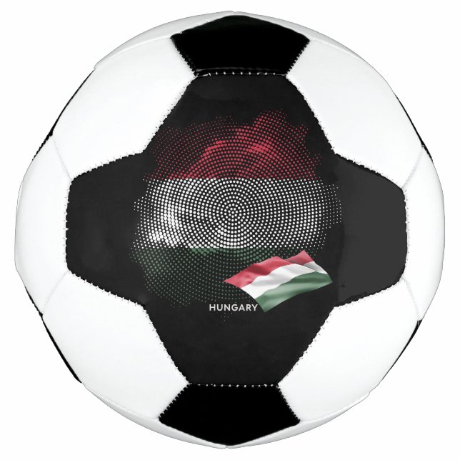 Bola De Futebol Hungary flag (Frente)