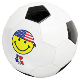 Bola De Futebol I LOVE USA Soccer Ball