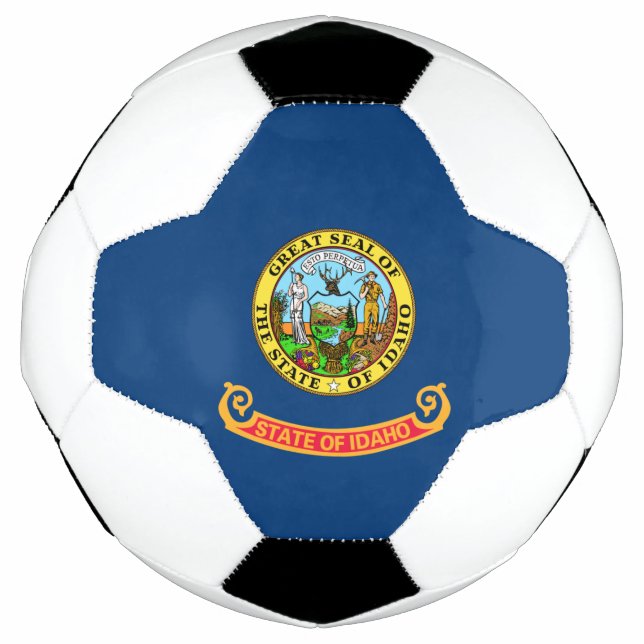 Bola De Futebol Idaho Flag: Estado Gem, América Mountain West (Frente)