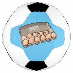 Bola De Futebol Ilustração da cartonagem de ovo