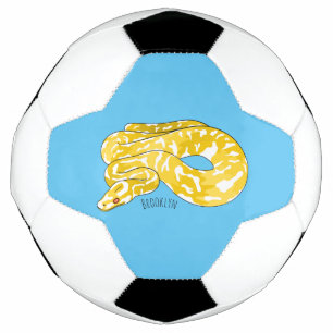Bola De Futebol Ilustração de cobra de pitão birmanês
