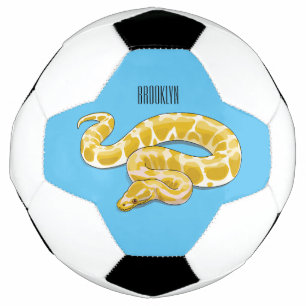 Bola De Futebol Ilustração de cobra de pitão birmanês