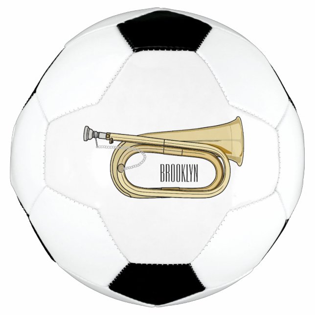 Bola De Futebol Ilustração de desenho animado (Frente)