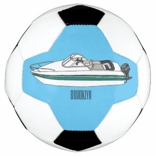 Bola De Futebol Ilustração de desenho animado a motor