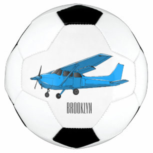 Bola De Futebol Ilustração de desenho animado de aeronaves de asa