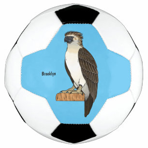 Bola De Futebol Ilustração de desenho animado de ave-águia filipin