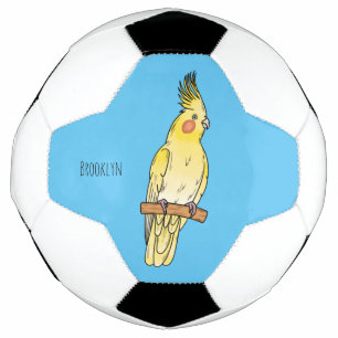 Bola De Futebol Ilustração de desenho animado de aves Cockatiel