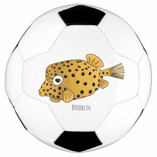 Bola De Futebol Ilustração de desenho animado de boxeador amarelo