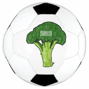 Bola De Futebol Ilustração de desenho animado de brócolis
