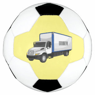 Bola De Futebol Ilustração de desenho animado de caminhão