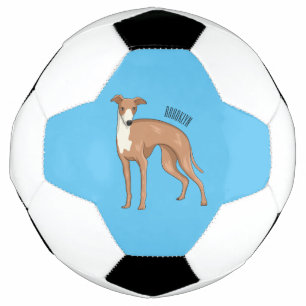 Bola De Futebol Ilustração de desenho animado de cão Greyhound