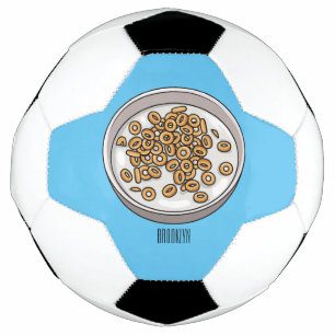 Bola De Futebol Ilustração de desenho animado de cereais