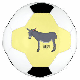 Bola De Futebol Ilustração de desenho animado de Donkey