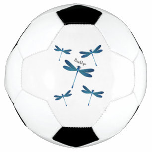 Bola De Futebol Ilustração de desenho animado de Dragonfly