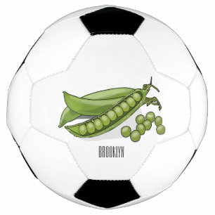 Bola De Futebol Ilustração de desenho animado de ervilha