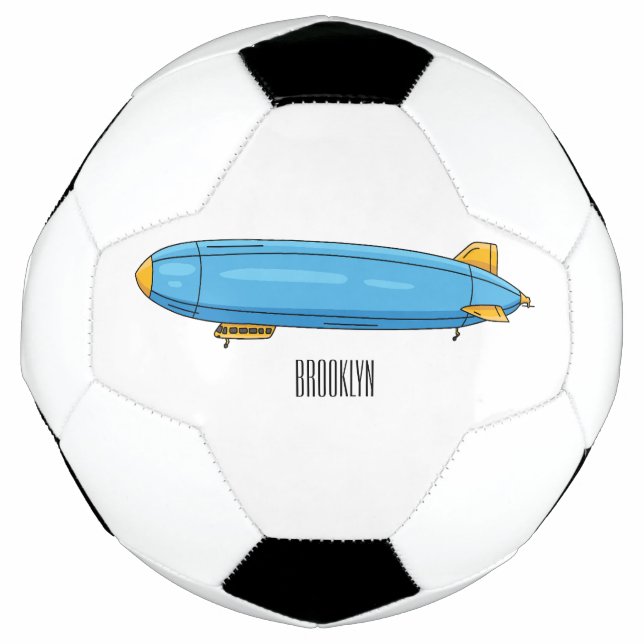 Bola De Futebol Ilustração de desenho animado de nave (Frente)