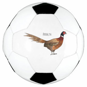 Bola De Futebol Ilustração de desenho animado de pheasant de pesco