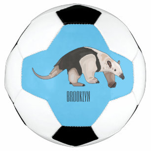 Bola De Futebol Ilustração de desenho animado de Tamandua
