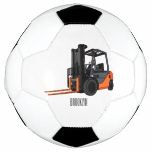 Bola De Futebol Ilustração de desenho animado do empilhador