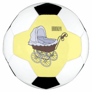 Bola De Futebol Ilustração de desenho animado do stroller