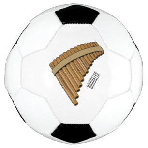 Bola De Futebol Ilustração de desenho animado em flauta/panuccões