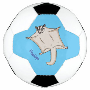 Bola De Futebol Ilustração de desenho animado fofo de esquilo-do-a