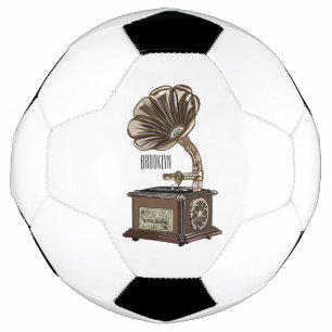 Bola De Futebol Ilustração de desenho animado girável