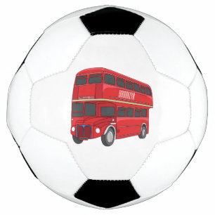 Bola De Futebol Ilustração de desenho de barramento de dois andare