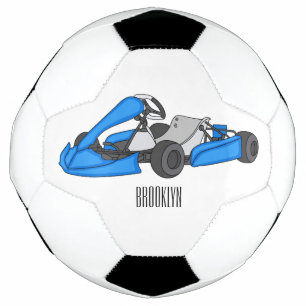 Bola De Futebol Ilustração de desenho de corrida de Kart