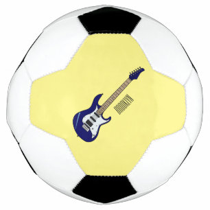 Bola De Futebol Ilustração de desenho de guitarra elétrica