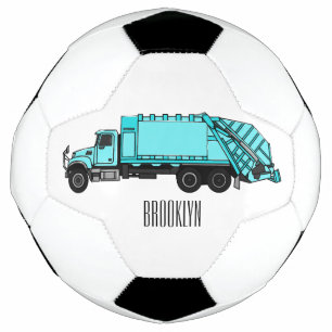 Bola De Futebol Ilustração de desenho do caminhão de lixo