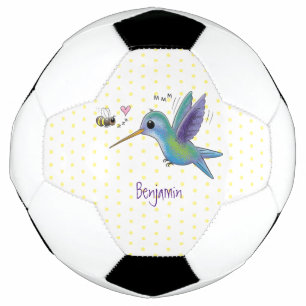 Bola De Futebol Imagem de desenho animado de bee hummingbird