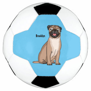 Bola De Futebol Imagem de desenho animado de cachorro feliz e engr
