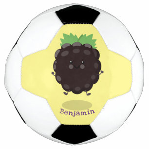 Bola De Futebol Imagem de desenho animado roxo de amora doce e fel