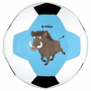 Bola De Futebol Imagem engraçada de desenho animado de javalis