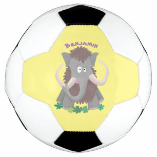 Bola De Futebol Imagem engraçada de desenho animado de mamute