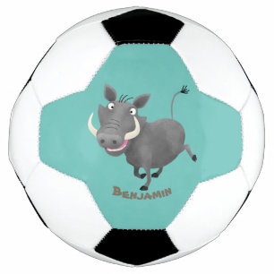 Bola De Futebol Imagem engraçada de desenho animado de porco-bran