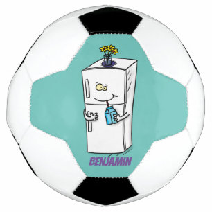 Bola De Futebol Imagem engraçada do desenho do frigorífico
