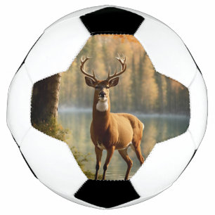 Bola De Futebol Incrível Buck de Doze Pontos nas Águas do outono