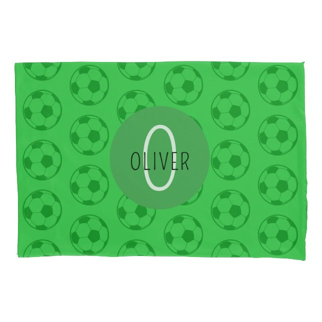 Bola de Futebol Infantil Nome Personalizado Verde (Frente)