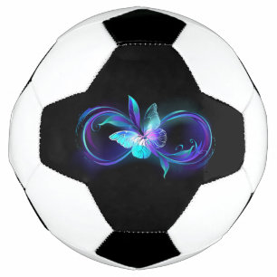 Bola De Futebol Infinidade brilhante com borboleta mágica