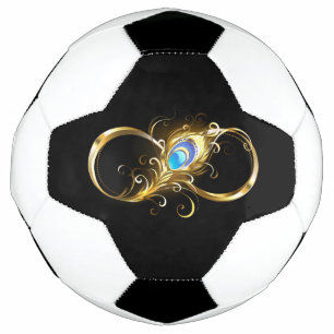 Bola De Futebol Infinidade com a pena Pavão de Ouro