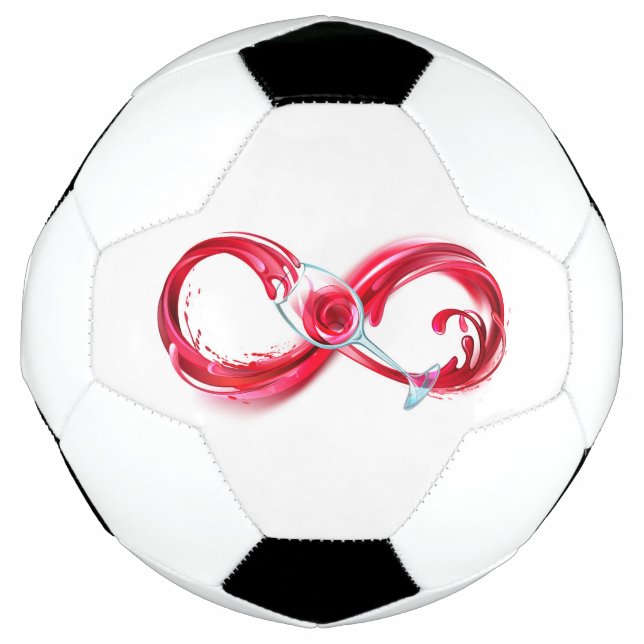 Bola De Futebol Infinidade com vinho tinto (Frente)