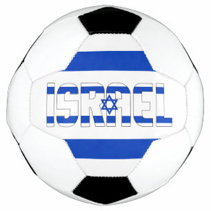 Bola De Futebol Israel Flag Bicolor Patriótico
