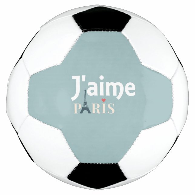 Bola De Futebol J'aime Paris Soccer Ball (Frente)