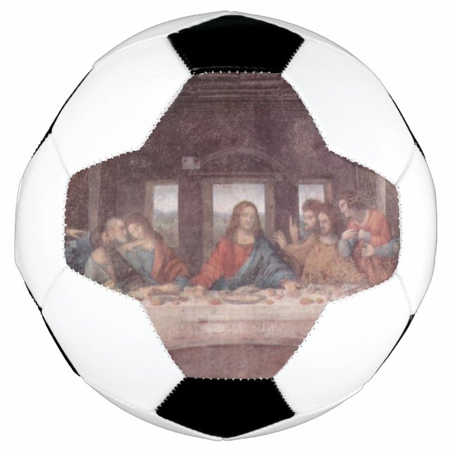 Bola De Futebol Jesus "Yeshua" O Último Jantar, Leonardo da Vinci (Frente)